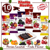 Persian Lavashak | Sour Fruit Leather Sheets 28+ Items Deal (Apricot, Plum, Pomegranate)