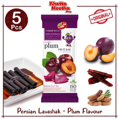 5 Pcs Plum Flavour – Torshi Sevan Original Persian Lavashak – Authentic Iranian Fruits Leather Sheets | Premium Sour Fruit Bar In Khatta Meetha