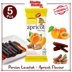 5 Pcs Apricot Flavour – Torshi Sevan Original Persian Lavashak – Authentic Iranian Fruits Leather Sheets | Premium Sour Fruit Bar In Khatta Meetha