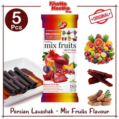 5 Pcs Mix Fruits Flavour – Torshi Sevan Original Persian Lavashak – Authentic Iranian Fruit Leather Sheets | Premium Sour Fruit Bar In Khatta Meetha