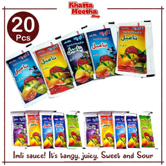 20 Pcs – Tamil Imli sauce It’s tangy, juicy, Sweet and Sour – 20g In Khatta Meetha